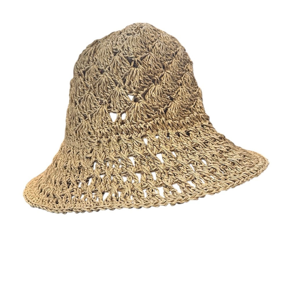 Banana Republic Crochet Bucket Hat Color Tobacco - Picture 3 of 4